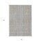 Homeroots 8' X 10' Gray Brown And Ivory Striped Washable Indoor Outdoor Area Rug 597394 - alternate 5