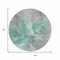Homeroots 8' Teal Blue And Lavender Round Abstract Washable Indoor Outdoor Area Rug 615628 - alternate 3