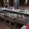 Amgood 22 in. x 18 in. Mixology Station - Underbar Hand Sink with Glass Rinser and Dipper Well UMS-2218-Z - alternate 3