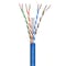 Syston Cable Technology Cat 6A Ethernet Cable UTP Bulk, 20ft, Blue, 750MHz 23AWG Solid Copper, CMR Riser-Rated for PoE Lan BULK1476-20BL - alternate 1