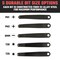 Neiko Ultra Low Profile Offset Screwdriver & Torx Set, 5 Pc, SAE, 10mm Bit Depth, Allen Wrench Keychain 01322A - alternate 5