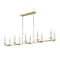 Z-Lite Kaden 10-Light Linear Chandelier, 12 in W, Modern Gold 3045-10L-MGLD - alternate 5