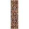 Homeroots 8' Red Orange And Blue Oriental Washable Indoor Outdoor Runner Rug 563782 - alternate 6