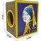 Tinklylife FluffyDream Cat Condo Scratcher Post Cardboard, Girl with a Pearl Earring Shape Adaptation Spoof Ve PTFURNSCRATPADGIRL - alternate 4