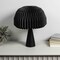 Jonathan Y Sylvie 16" Modern Minimalist Paper Pleated Shade Mushroom Accent LED Table Lamp, Black JYL9106A - alternate 5