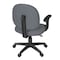 Regency Comfort Series Swivel Fabric Computer Task Chair - Armless - Navy Blue 105-AA-GY - alternate 7