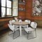 Regency Round Kahlo Breakroom Table W/ 4 Zeng Stack Chairs, 48 in W, 48 in L, Noble Oak TPL48RNDNOCM44GY - alternate 5