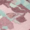 Homeroots 9' X 12' Pink And Gray Abstract Washable Indoor Outdoor Area Rug 599596 - alternate 5