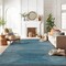 World Rug Gallery Bohemian Stripe Stain Resistant Area Rug 7 ft 10 in x 10 ft Blue 385BLUE8X10 - alternate 5