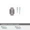 Amerock Mulholland 1-1/4 in 32 mm Length Satin Nickel Cabinet Knob BP53029G10 - alternate 4