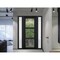 Vdomdoors Front Exterior Prehung FiberGlass Door Clear Glass See-through / Manux 8555 Matte Black Clear Glass MANUX8555EXD-BLK-W16+36+16 x H80+14-LH - alternate 3
