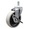 Service Caster 4 Inch Thermoplastic Rubber Wheel 10mm Threaded Stem Caster with Brake SCC SCC-TS05S410-TPRS-SLB-M1015 - alternate 1