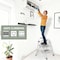 Wrightmaster 2-Step Lightweight Steel Step Stool, 7 ft. Reach with Safety Lock, 330 lb. Capacity Gray ZoroBTV2BTB-28GY - alternate 7