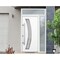 Vdomdoors Steel Door Deux 6500 White Sidelight and Transom Window Stainless Inserts Single Modern Painted-W36 DEUX6500EXD-WS-W36+16 x H80+16-Right-hand Inswing - alternate 4