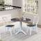 Whitewood Industries Extension Dining Tables, 45 in L, 38 in H, Parawood, 3 Piece Set K05-42DPT-27-C613-2 - alternate 4