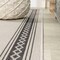 Jonathan Y Lucia Classic Diamond Border Cream/Black 4 ft. x 6 ft. Indoor/Outdoor Area Rug SMB207B-4 - alternate 3