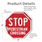 Signmission Stop Pedestrian Crossing, 6 inch X 6 inch, Vinyl Decal, 2PK OC-D-2PACK-6-7 - alternate 4