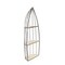 Homeroots 37" Gray And Natural Metal and Wood Boat Shaped Bookcase 489053 - alternate 1