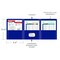 C-Line Products 8-1/2" x 11" Blue Heavyweight 3-Pocket Poly Portfolios, 24EA/BX, 6BX/CT 33945-BX - alternate 4