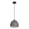 Jonathan Y Campana 10.25" 1-Light Bohemian Modern Woven Rope/Iron LED Pendant, Gray JYL6513D - alternate 4