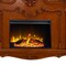 Homeroots 59" Brown Wood Ornate Carved Scrollwork Electric Fireplace With Mantle 574009 - alternate 5