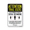 Signmission PSA, Trail Users Practice Social Distancing, 10in X 7in Peel And Stick Wall Graphic, NS-RD-710-25371 OS-NS-RD-710-25371 - alternate 1