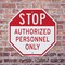 Signmission Stop Authorized Personnel Only, 6 Inch X 6 Inch, Plastic Sign OC-P-6-217 - alternate 3