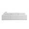 Homeroots White Italian Leather Reclining L Shaped Two Piece Corner Sectional 482256 - alternate 5