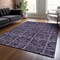 Homeroots 5' X 8' Purple Plum And Charcoal Medallion Washable Indoor Outdoor Area Rug 589309 - alternate 4