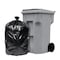 Zoro Recycled Trash Bags: 96 gal Capacity, 52 in x 75 in, 2 mil Thick, Black, 50 PK 396GK6 - alternate 3