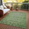 Homeroots 10' X 14' Fern Green Oriental Washable Indoor Outdoor Area Rug 607541 - alternate 5