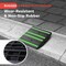 Pyle 1 Ft. Rubber Threshold Curb Ramp with Green Reflective Strips, Expansion Screws for Driveways, Car & PCRMP1SG - alternate 3