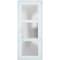 Vdomdoors Front Exterior Prehung FiberGlass Door Frosted Glass / Manux 8552 White Silk / Transom Window / Off MANUX8552EXD-WS-W36 x H80+14-LH - alternate 3