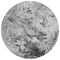 Homeroots 8' Gray Charcoal And Silver Round Abstract Washable Indoor Outdoor Area Rug 577958 - alternate 4