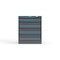 Strong Hold 4 drawer cabinet - (1x 4ft, 2x 7ft, 1x 8ft) - Blue accents - Electronic Lock S3036-PPRAS-0402FS - alternate 1