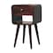 Homeroots 22" Brown Solid Wood Square One Drawer Nightstand 651799 - alternate 7