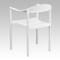 Flash Furniture HERCULES Series 1000 lb. Capacity White Plastic Cafe Stack Chair, PK5 5-RUT-418-WH-GG - alternate 7
