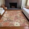 Homeroots 10' X 14' Blush Pink And Orange Floral Washable Indoor Outdoor Area Rug 611191 - alternate 8