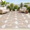 Jonathan Y Liana Casual Coastal Flamingos Two-Tone Beige/White 8 ft. x 10 ft. Indoor/Outdoor Area Rug TSN401A-8 - alternate 1