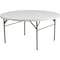 Flash Furniture Round Folding Table, 60.5" W, 60.5" L, 29.5" H, Plastic Top, White DAD-154Z-GG - alternate 1