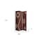 Homeroots 72" Brown Canvas Folding Three Panel Screen Room Divider 274750 - alternate 5