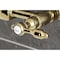 Kingston Brass Two-Handle Wall Mount Bridge Kitchen Faucet, Polished Brass KS1262TAL - alternate 2