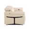 Homeroots 65in Cream and Black Italian Leather Power Reclining Loveseat 720491 - alternate 6