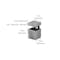 Dolle Bloc 2.5 in. H X 1.3 in. W X 1.3 in. D Silver Metal Shelf Clips 15774 - alternate 3