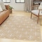 Homeroots 4' X 6' Beige And Ivory Geometric Indoor Outdoor Area Rug 572554 - alternate 8