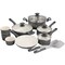 Spice By Tia Mowry Savory Saffron 16 Piece Ceramic Nonstick Cookware Set in Grey 96285.16RR - alternate 1