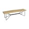Homeroots 66" Natural and Black Solid Wood Live Edge Bench 606731 - alternate 1