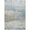 Homeroots 5' X 8' Blue Green And Ivory Abstract Washable Indoor Outdoor Area Rug 604572 - alternate 7