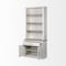 Homeroots 91" Brown And White Wood Three Tier Bookcase 380593 - alternate 5