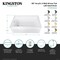 Kingston Brass 60-Inch Acrylic Rectangular 3-Wall Alcove Tub Combo with Waste and Overflow Drain, Left Hand Drain CVTAP603622L8 - alternate 3